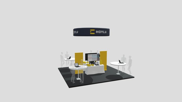 Booth Mockup 3D Model