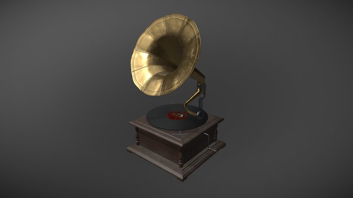 Gramophone 3D Model