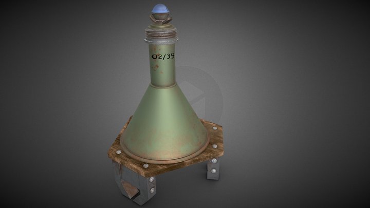 WW2 Hafthohlladung - Magnetic bomb 3D Model