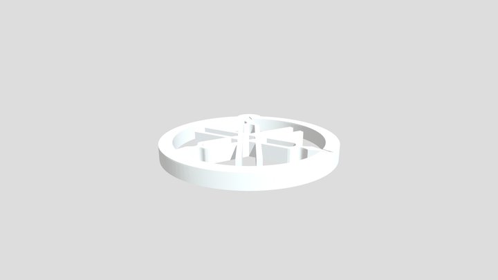 Logo yamaha porte clée 3D Model
