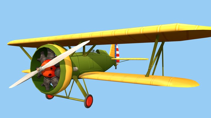 Flying Circus Assignment - Boeing P12E 3D Model