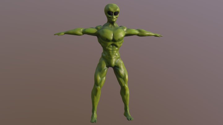 alien fbx 3D Model