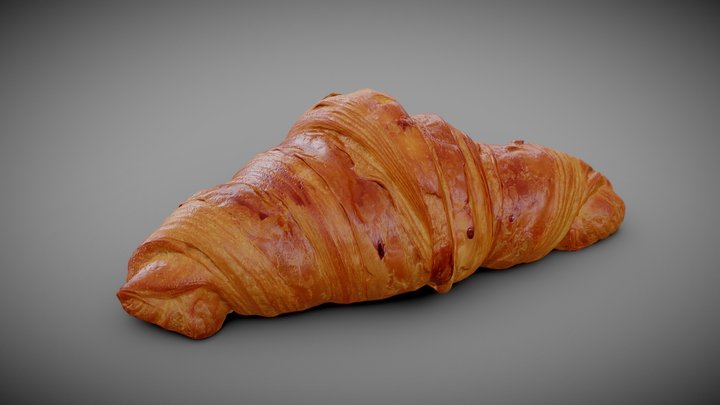 French Croissant 3D Model