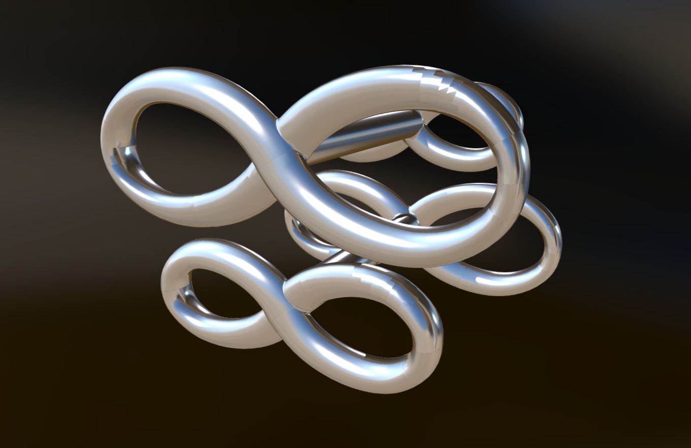 Cufflinks Infinity Symbol - 3D model by kaaa [212f34f] - Sketchfab