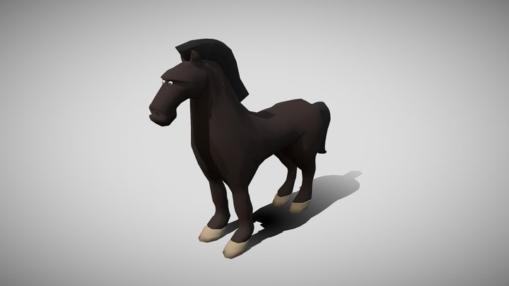 Cavalo estilizado Lowpoly animado para jogos VR AR Modelo 3D - TurboSquid  2059450