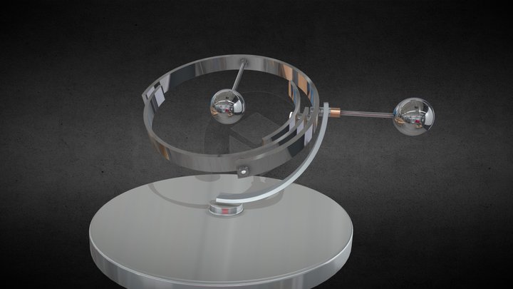 Triple Pendulum Mechanism 3D Model