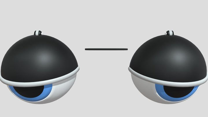 Animatronic Eyes 3D Model