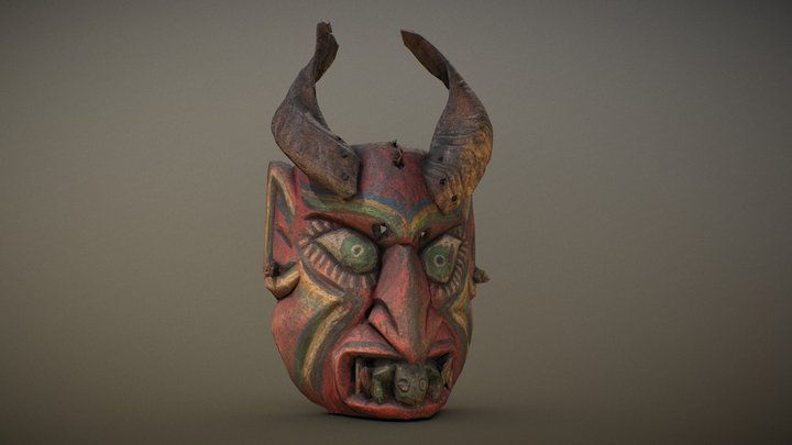 Devil Mask Scan 3D Model