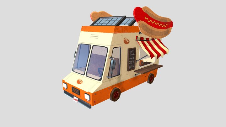 Hotdog 3D Model
