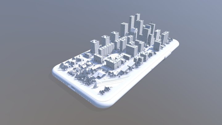 Maket City for Bron 3D Model