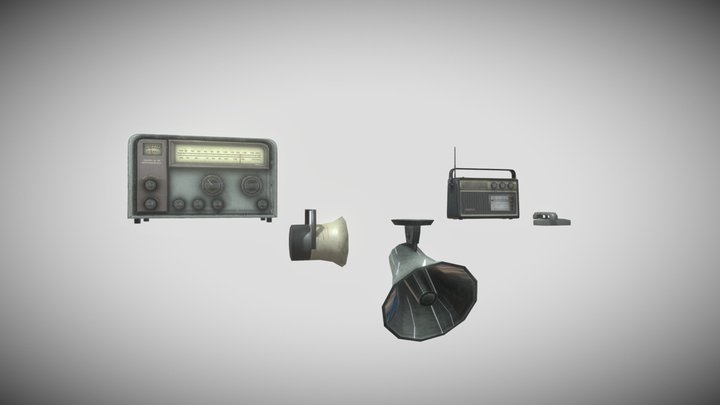some radio Prop – Kostenloses 3D-Modell STL