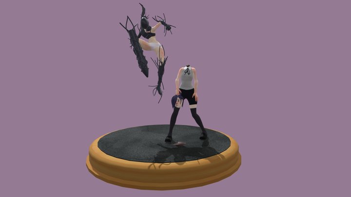 Reze and Bomb Devil Form 3D Model