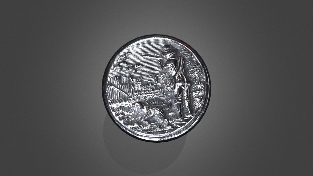 Italian Glass Button 1880's