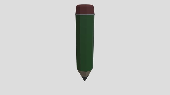 pencil lowpoly – Free 3D Model STL