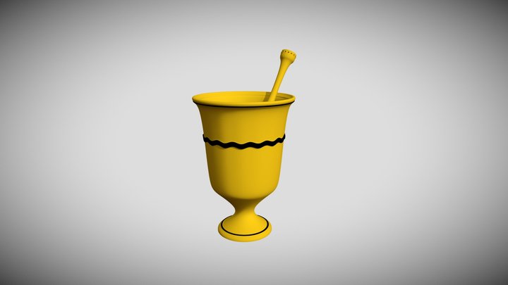 Mortar and pestle 3D Model