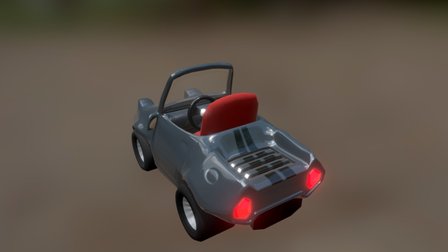 Countach inspired Awesome Kart 3D Model