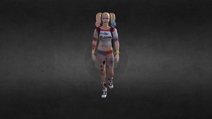 Harley Quinn total animation 3D Model
