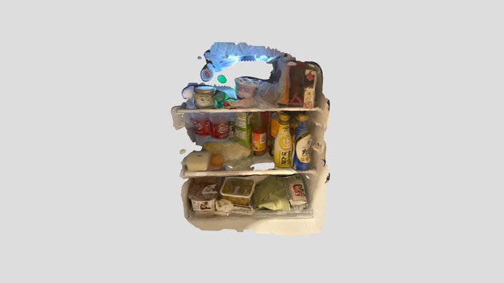 Inside of Refrigerator 3D Model