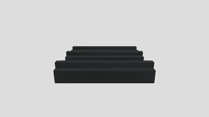 Acoustic Foam Panel Rectangle Indents