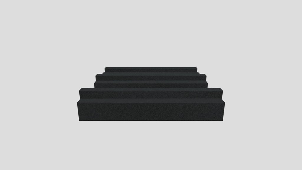 Acoustic Foam Panel Rectangle Indents