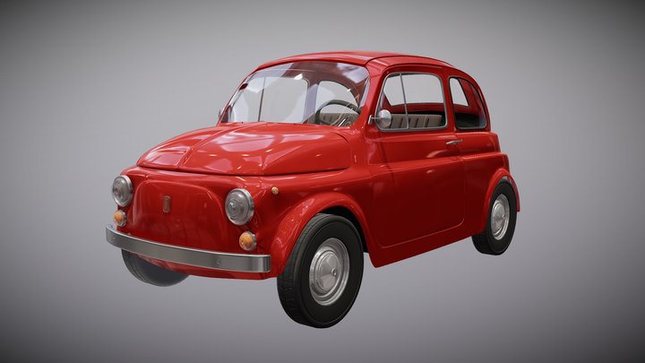 Fiat 500 - 1970 Model 3D Model