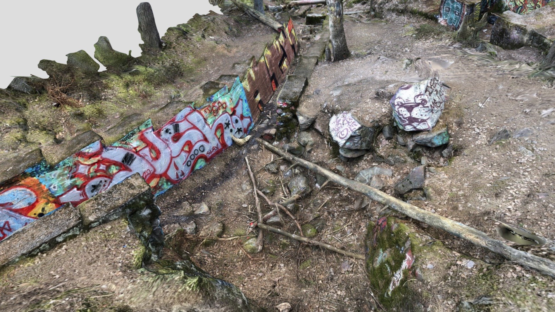 WW1 trench, Pihlajamäki Helsinki, Finland