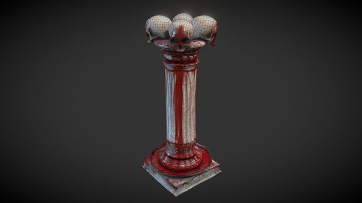 Hell Font 3D Model