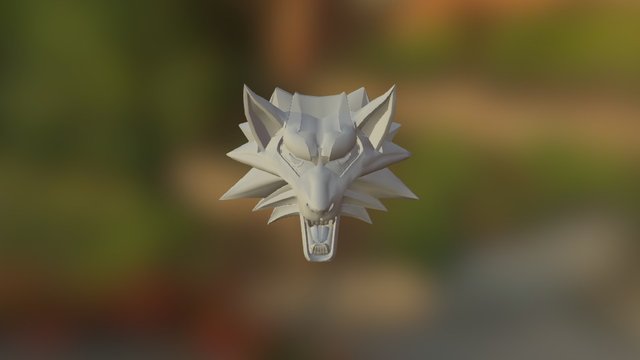witcher medallion 3D Model