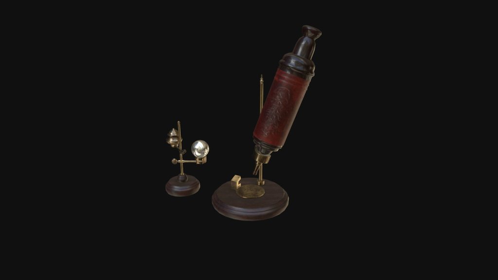 XVII Century Microscope - 3D model by jorgeferlonso [2140fd1] - Sketchfab