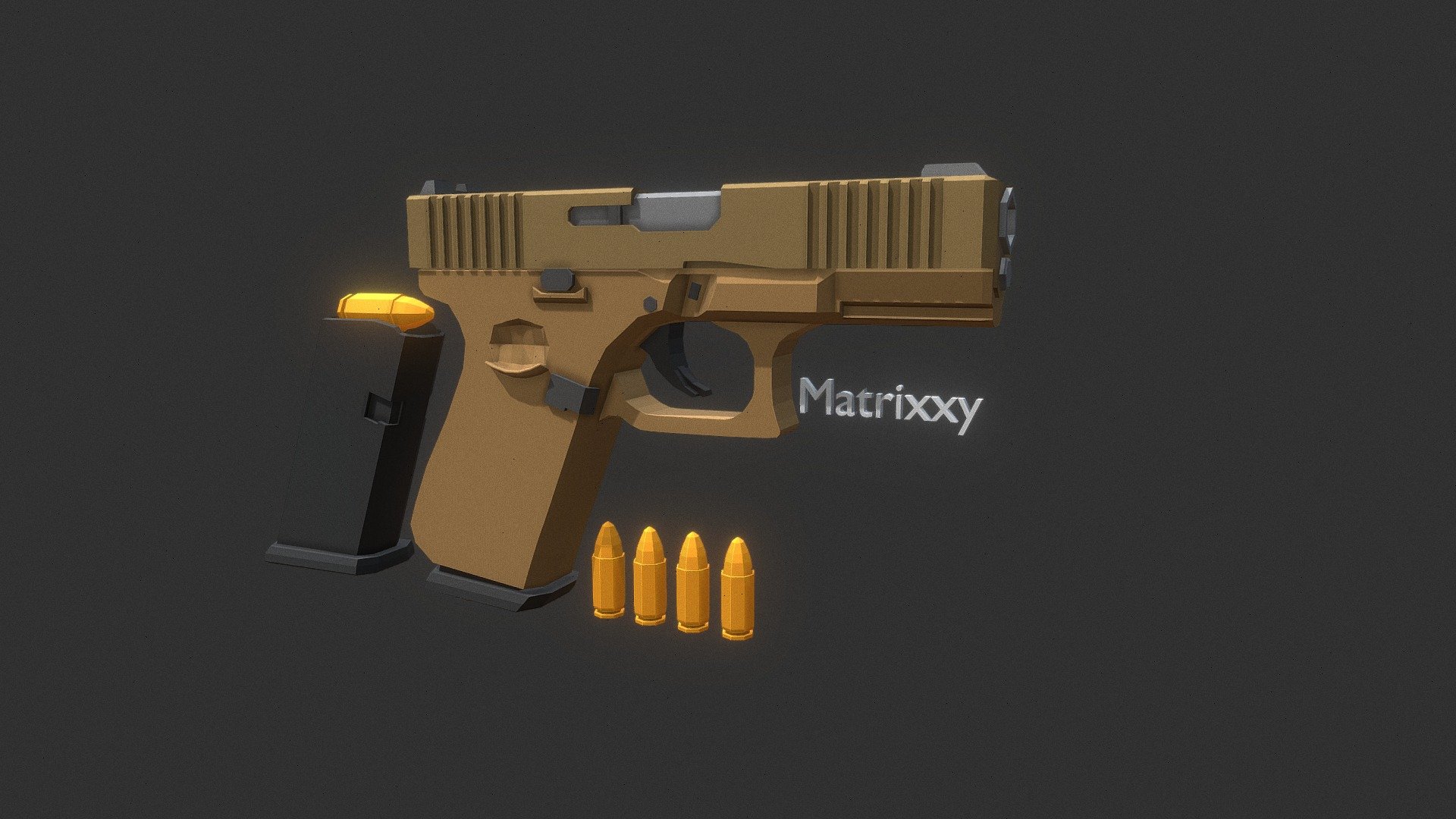 Low-Poly G17 - Download Free 3D model by Matrixxy [214182c] - Sketchfab