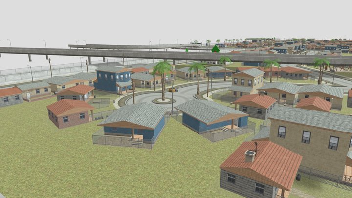 Map - LA GANGWAR SIMULATOR 3D 3D Model