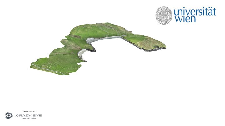 Coastal landscape - Underhoull, Shetland 3D Model