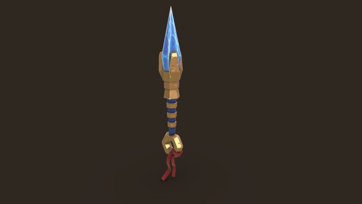 Stylized (Stabby) Sceptre 3D Model
