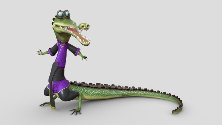 KongFuCrocodile 3D Model