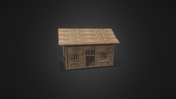 Wood Cottage - Home 3D Model FREE