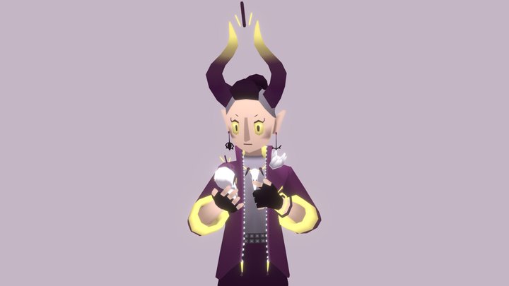 Spiky Witch 3D Model