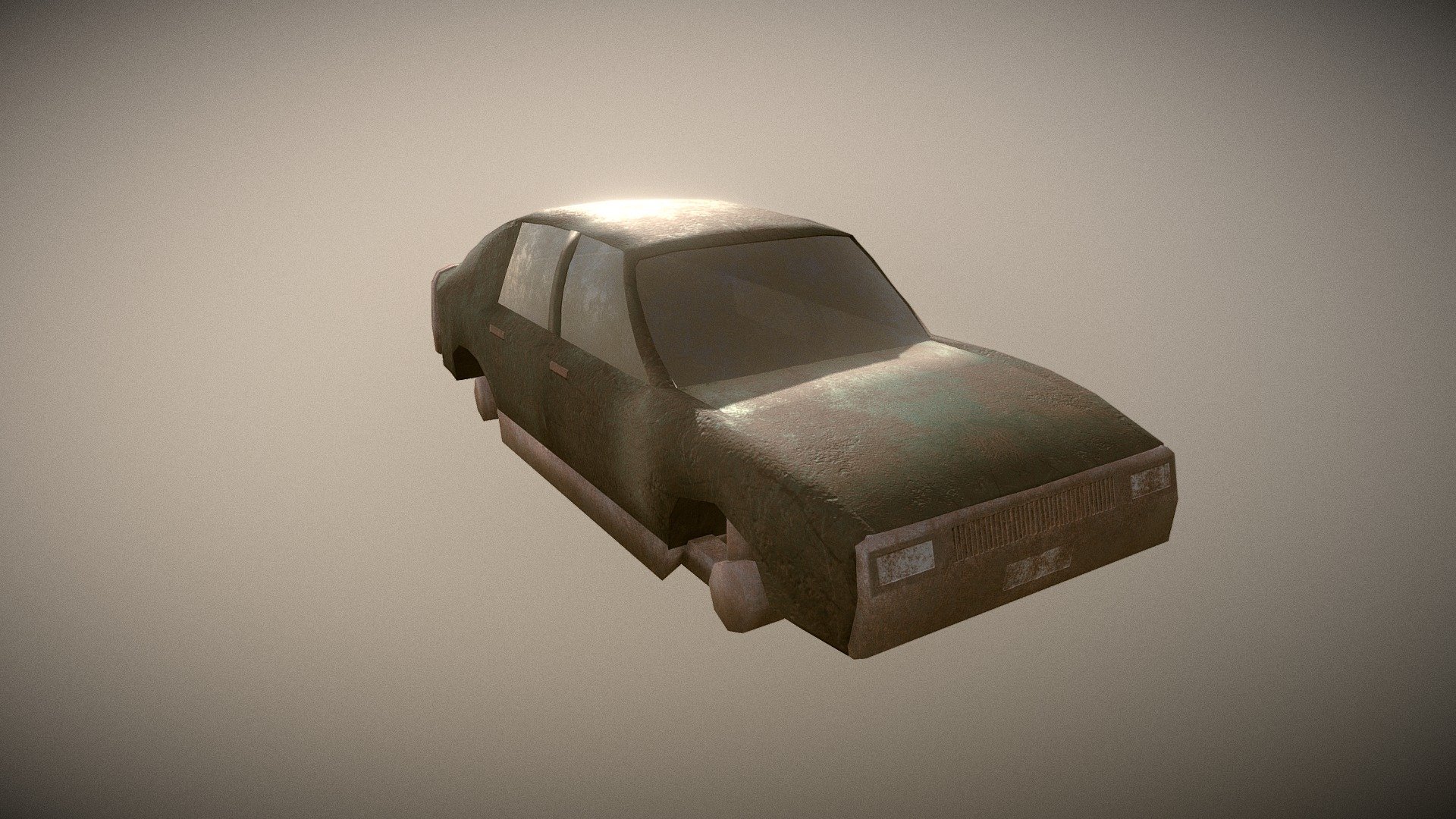 Old Rusty Car Body