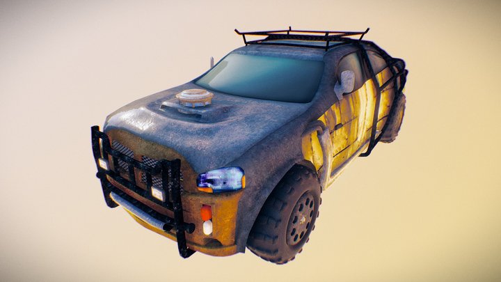 Wasteland Car 3D Model