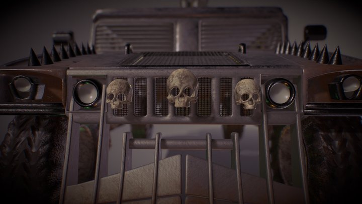 Hummer Mad Max 3D Model