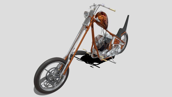Thunderbird Motorcycle 3D Model