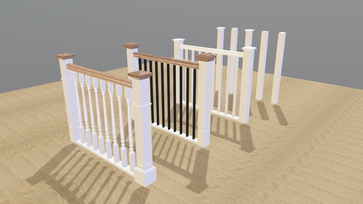 Balustrade models - Examples 3D Model