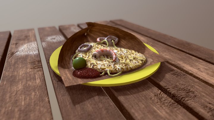 Hokkien Mee 3D Model