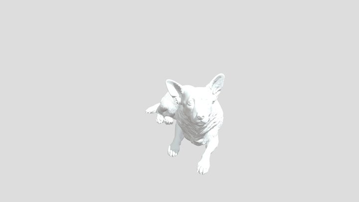 Relaxed Canine Companion 3D Model