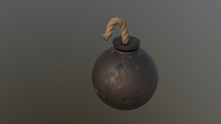 Round Bomb 3D Model