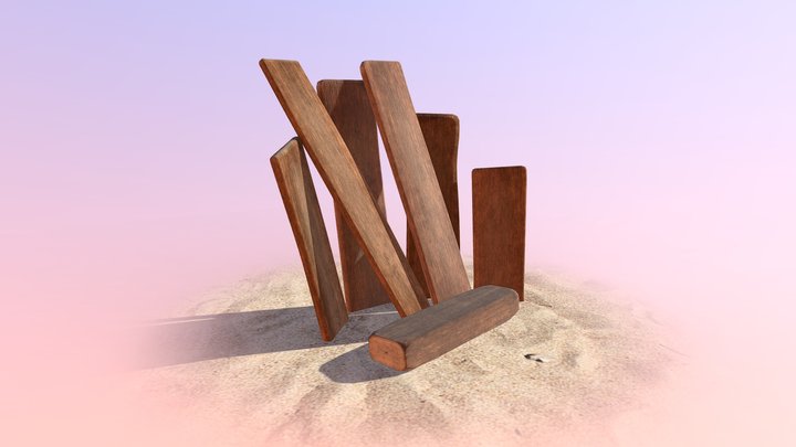 [Fluidics] Pack of Planks 3D Model
