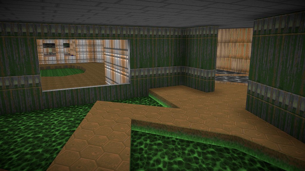 Doom E1M1: Hangar - Map