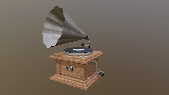 Phonograph 3D Model