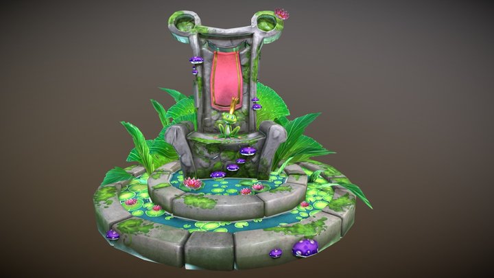 Frog Throne 3D Model