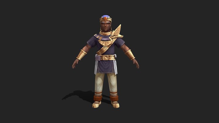 [Student Work] Egyptian Character 3D Model