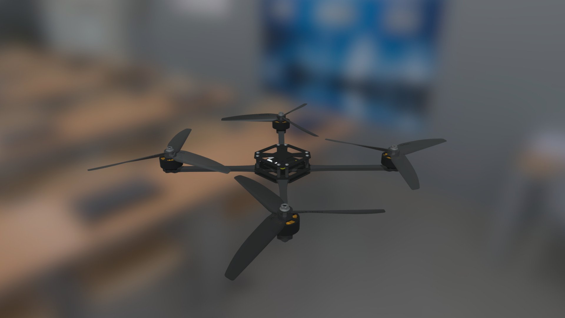 FPV Drone 9 Inch V1.0 — Sketchfab embed 3D viewer